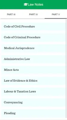 Law Notes android App screenshot 2